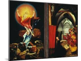 Isenheim Altar, Resurrection and Annunciation-Matthias Gruenewald-Mounted Giclee Print