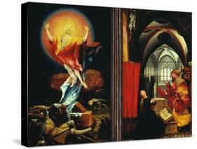 Isenheim Altar, Resurrection and Annunciation-Matthias Gruenewald-Stretched Canvas