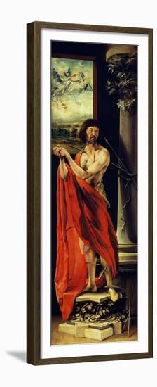 Isenheim Altar, Saint Sebastian-Matthias Gruenewald-Framed Premium Giclee Print