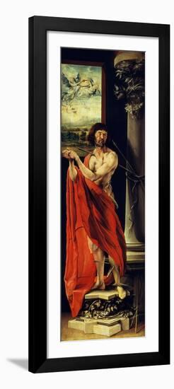 Isenheim Altar, Saint Sebastian-Matthias Gruenewald-Framed Premium Giclee Print