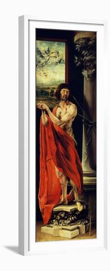 Isenheim Altar, Saint Sebastian-Matthias Gruenewald-Framed Premium Giclee Print