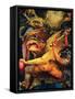 Isenheim Altar: Temptations of Saint Anthony, detail (Monster and Devil)-Matthias Gruenewald-Framed Stretched Canvas
