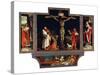 Isenheimer Altar. Erste Schauseite, Totale: die Hll.Antonius Und Sebastian-Matthias Grünewald-Stretched Canvas