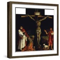 Isenheimer Altar. First Right Side, Centre Panel: Crucifixion-Matthias Grünewald-Framed Giclee Print