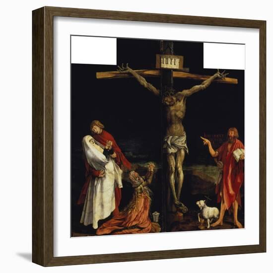 Isenheimer Altar. First Right Side, Centre Panel: Crucifixion-Matthias Grünewald-Framed Giclee Print