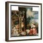 Isenheimer Altar. Inner Center Panel: Angel Concert and Nativitiy-Matthias Grünewald-Framed Giclee Print