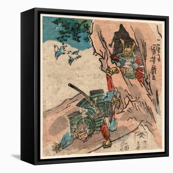 Ishibashi Yama-Utagawa Kuniyoshi-Framed Stretched Canvas