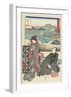 Ishibe, August 1855-Utagawa Hiroshige-Framed Giclee Print