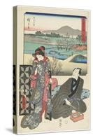 Ishibe, August 1855-Utagawa Hiroshige-Stretched Canvas