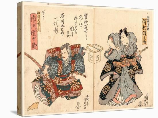 Ishikawa Goemon Ichidai Banashi Sawamura Gennosuke Ichikawa Danjuro-Utagawa Toyokuni-Stretched Canvas