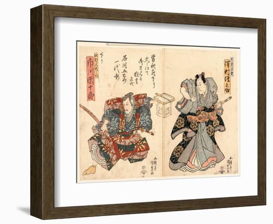 Ishikawa Goemon Ichidai Banashi Sawamura Gennosuke Ichikawa Danjuro-Utagawa Toyokuni-Framed Giclee Print