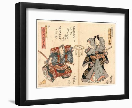 Ishikawa Goemon Ichidai Banashi Sawamura Gennosuke Ichikawa Danjuro-Utagawa Toyokuni-Framed Giclee Print