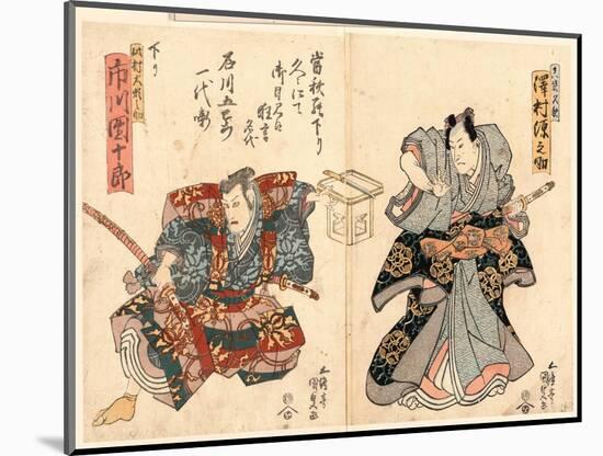 Ishikawa Goemon Ichidai Banashi Sawamura Gennosuke Ichikawa Danjuro-Utagawa Toyokuni-Mounted Giclee Print