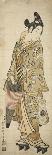 The Actor Sanogawa Ichimatsu I as a young man holding an umbrella and a lantern, c.1748-Ishikawa Toyonobu-Framed Stretched Canvas