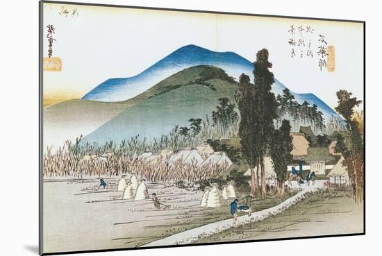 Ishiyakushi, from the Series "53 Stations of the Tokaido", 1833-34-Ando Hiroshige-Mounted Giclee Print