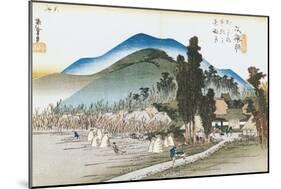 Ishiyakushi, from the Series "53 Stations of the Tokaido", 1833-34-Ando Hiroshige-Mounted Giclee Print