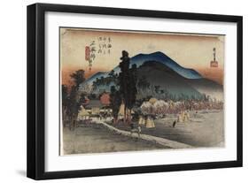 Ishiyakushi Temple, Ishiyakushi, C. 1833-Utagawa Hiroshige-Framed Giclee Print