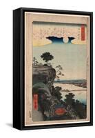 Ishiyama No Shugestu-Utagawa Hiroshige-Framed Stretched Canvas