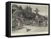 Ishiyama, on the Banks of the Seta River-Charles Edwin Fripp-Framed Stretched Canvas