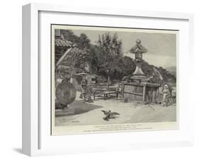 Ishiyama, on the Banks of the Seta River-Charles Edwin Fripp-Framed Giclee Print