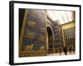 Ishtar Gate From Babylon at Berlin Pergamon Museum, Berlin, Germany, Europe-null-Framed Photographic Print