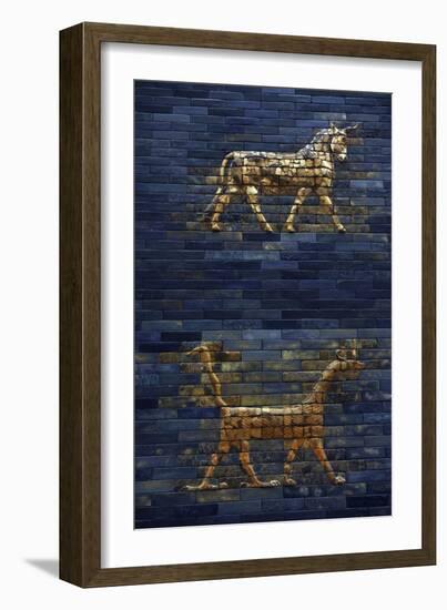 Ishtar Gate. The Eight Gate of the Inner Wall of Babylon. Built in 575 BC by Order to…-null-Framed Giclee Print