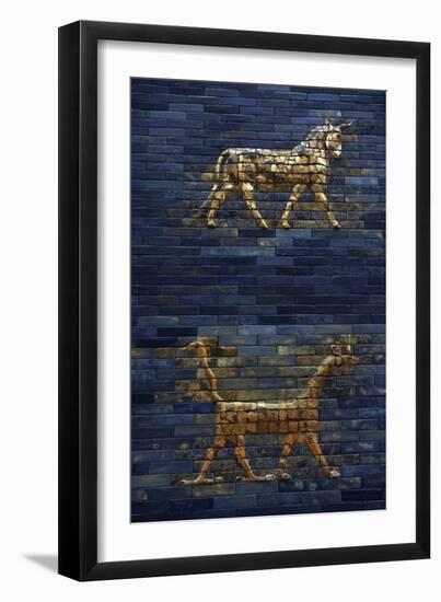 Ishtar Gate. The Eight Gate of the Inner Wall of Babylon. Built in 575 BC by Order to…-null-Framed Giclee Print