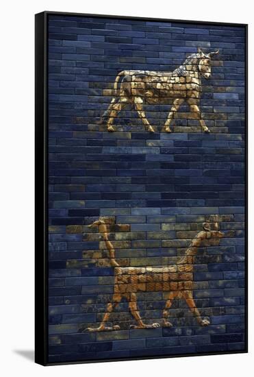 Ishtar Gate. The Eight Gate of the Inner Wall of Babylon. Built in 575 BC by Order to…-null-Framed Stretched Canvas