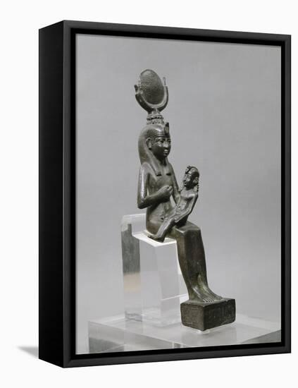 Isis allaitant Harpocrate (Horus enfant)-null-Framed Stretched Canvas