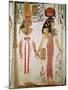 Isis and Nefertari, from the Tomb of Nefertari, New Kingdom (Mural)-null-Mounted Giclee Print