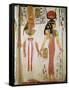 Isis and Nefertari, from the Tomb of Nefertari, New Kingdom (Mural)-null-Framed Stretched Canvas