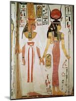 Isis and Nefertari, from the Tomb of Nefertari, New Kingdom (Mural)-null-Mounted Giclee Print