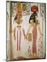 Isis and Nefertari, from the Tomb of Nefertari, New Kingdom (Mural)-null-Mounted Giclee Print
