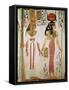Isis and Nefertari, from the Tomb of Nefertari, New Kingdom (Mural)-null-Framed Stretched Canvas