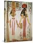 Isis and Nefertari, from the Tomb of Nefertari, New Kingdom (Mural)-null-Stretched Canvas