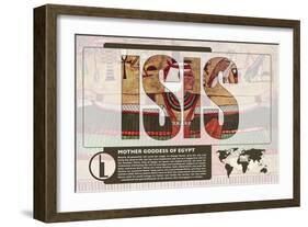 Isis World Mythology Poster-Christopher Rice-Framed Art Print