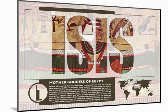 Isis World Mythology Poster-Christopher Rice-Mounted Art Print