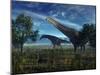 Isisaurus Dinosaurs Wander Lush Plains-Stocktrek Images-Mounted Photographic Print