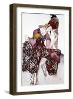 Iskander, Costume Design for the Ballet La Peri, C1913-Leon Bakst-Framed Giclee Print
