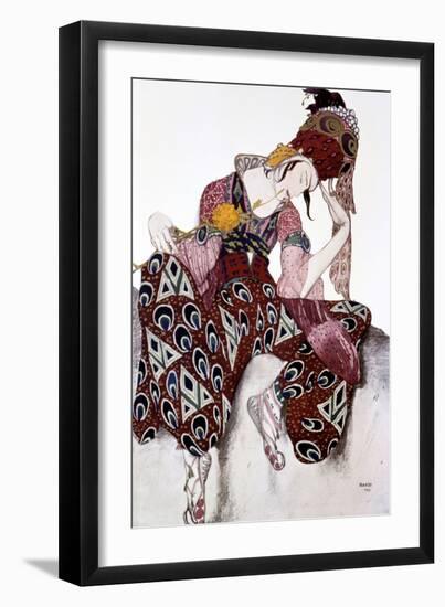 Iskander, Costume Design for the Ballet La Peri, C1913-Leon Bakst-Framed Giclee Print