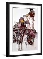 Iskander, Costume Design for the Ballet La Peri, C1913-Leon Bakst-Framed Giclee Print