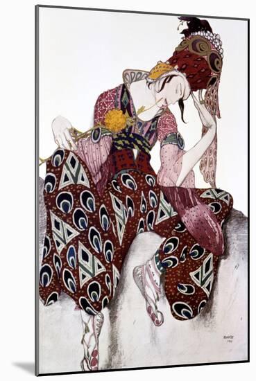 Iskander, Costume Design for the Ballet La Peri, C1913-Leon Bakst-Mounted Giclee Print