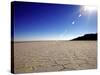 Isla de Los Pescadores and Salt Flats, Salar de Uyuni, Southwest Highlands, Bolivia, South America-Simon Montgomery-Stretched Canvas