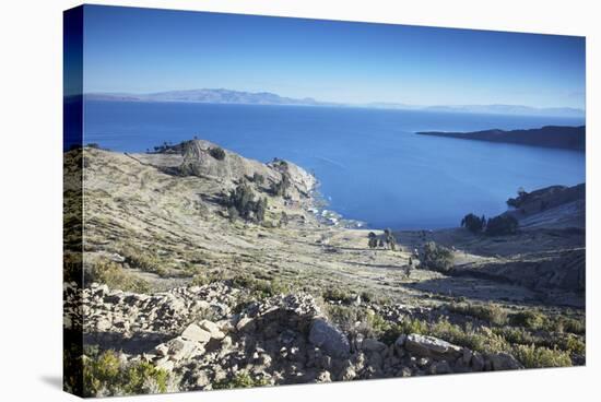 Isla del Sol (Island of the Sun), Lake Titicaca, Bolivia, South America-Ian Trower-Stretched Canvas