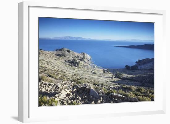 Isla del Sol (Island of the Sun), Lake Titicaca, Bolivia, South America-Ian Trower-Framed Photographic Print