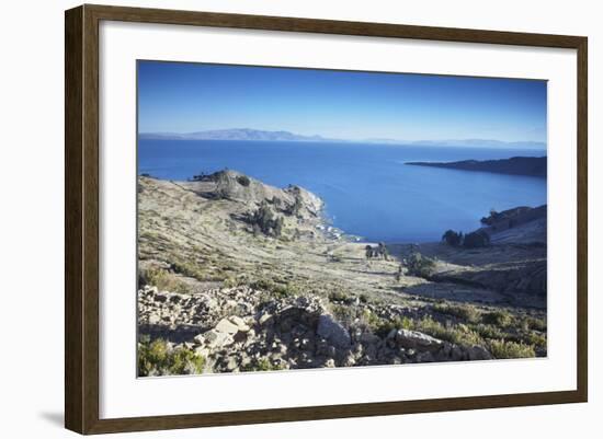 Isla del Sol (Island of the Sun), Lake Titicaca, Bolivia, South America-Ian Trower-Framed Photographic Print