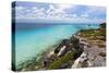 Isla Mujeres Shoreline at Punta Sur Mexico-George Oze-Stretched Canvas