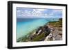 Isla Mujeres Shoreline at Punta Sur Mexico-George Oze-Framed Photographic Print
