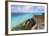 Isla Mujeres Shoreline at Punta Sur Mexico-George Oze-Framed Premium Photographic Print