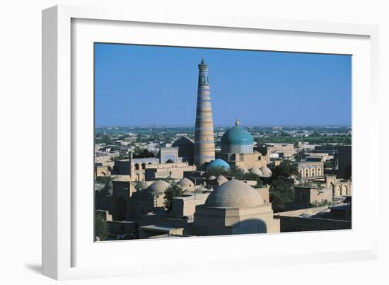 Islam Khodja Minaret, 1910, Khiva, Uzbekistan-null-Framed Photographic Print